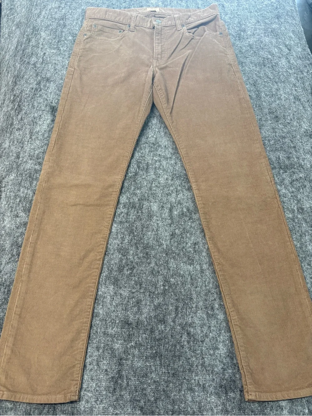 J.Crew 484 Slim Fit Corduroy Pants Men's 30x32 Brown Tan 5-Pocket Cords